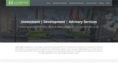 Desktop Screenshot of highbridgeproperties.net